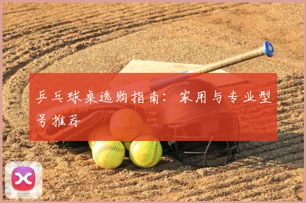 乒乓球桌选购指南：家用与专业型号推荐